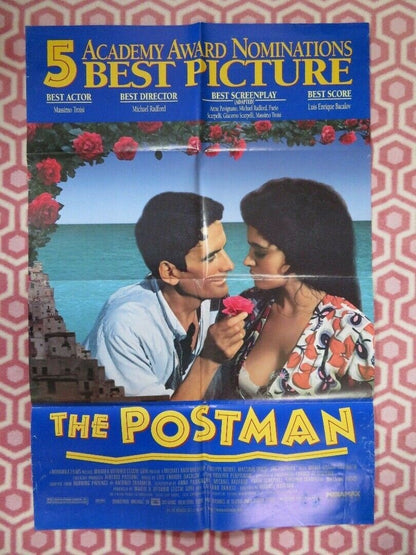 THE POSTMAN FOLDED US ONE SHEET POSTER PHILIPPE NOIRET MASSIMO TROISI 1996 Movie posters