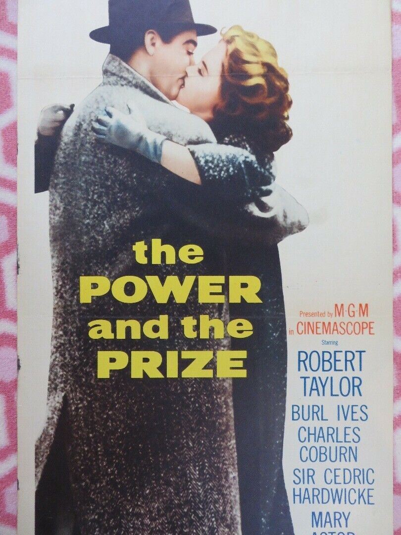 THE POWER AND THE PRIZE US INSERT (14"x 36") POSTER BURL IVES R TAYLOR 1956 Movie posters