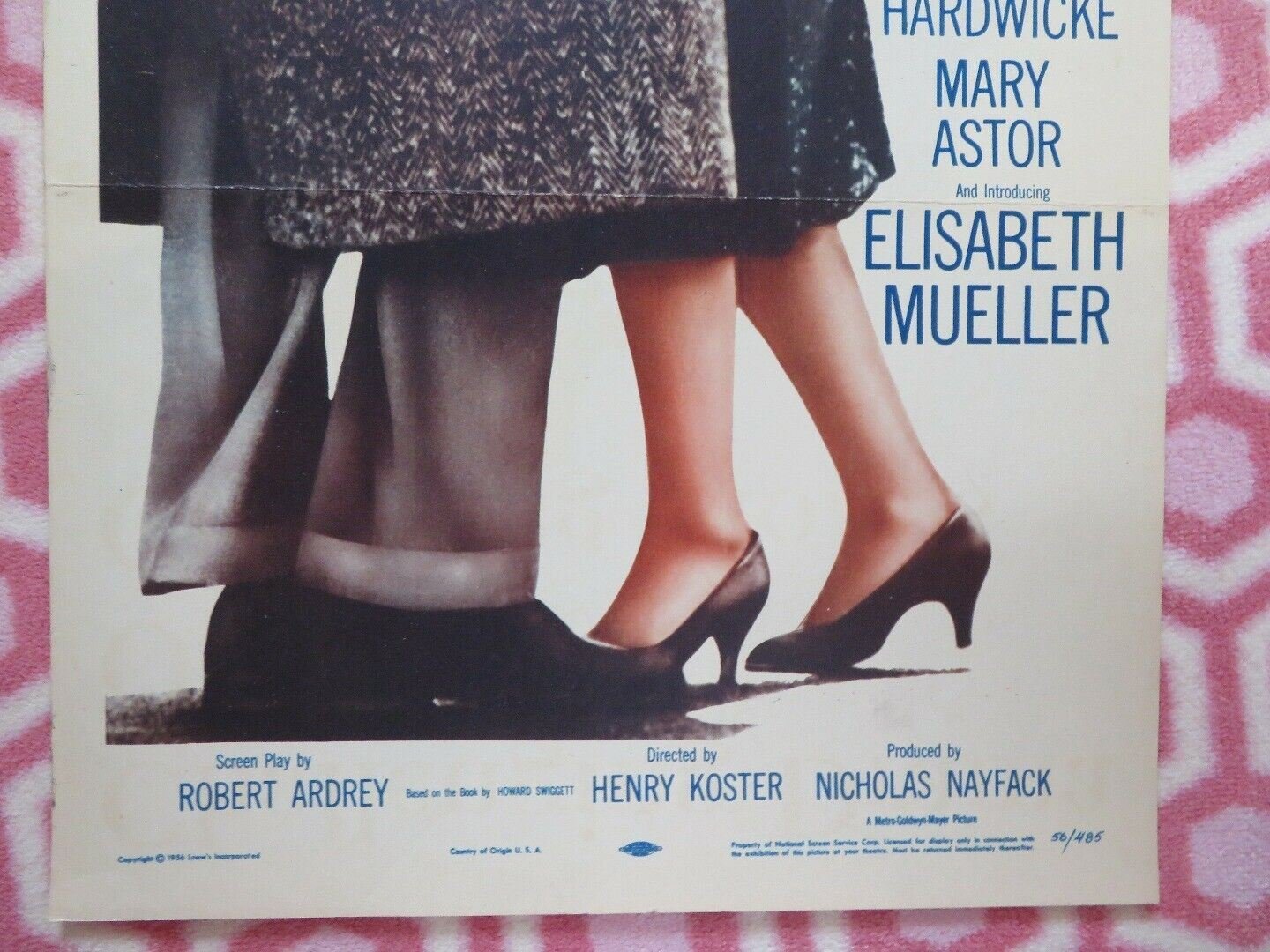 THE POWER AND THE PRIZE US INSERT (14"x 36") POSTER BURL IVES R TAYLOR 1956 Movie posters