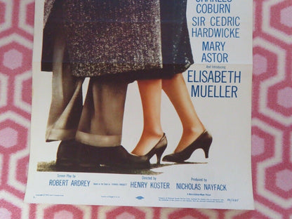 THE POWER AND THE PRIZE US INSERT (14"x 36") POSTER ROBERT TAYLOR BURL IVES 1956 Movie posters