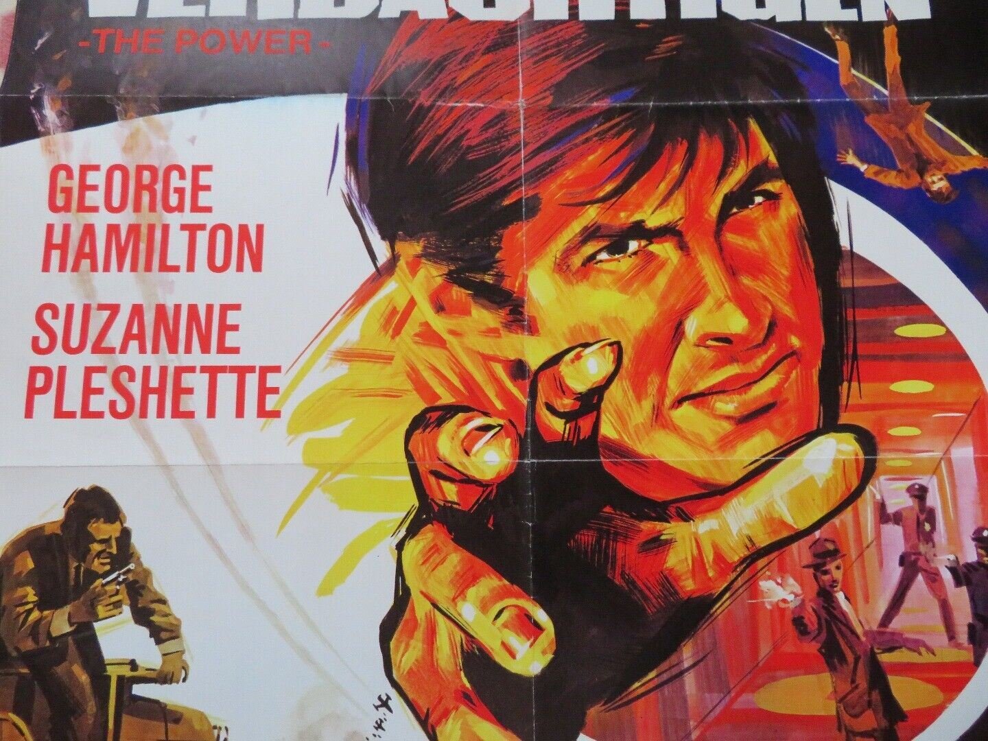 THE POWER GERMAN A1 (33"x 23") POSTER GEORGE HAMILTON SUZANNE PLESHETTE 1968 Movie posters
