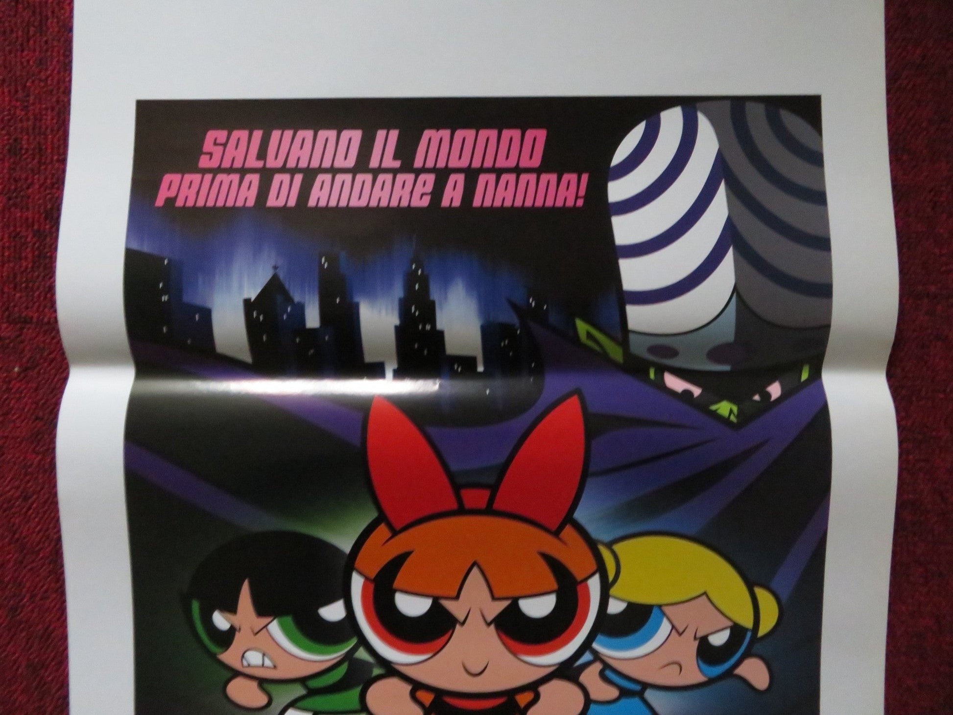 THE POWERPUFF GIRLS MOVIE ITALIAN LOCANDINA POSTER CATHY CAVADINI T. STRONG 2002 Rendezvous Cinema Movie posters