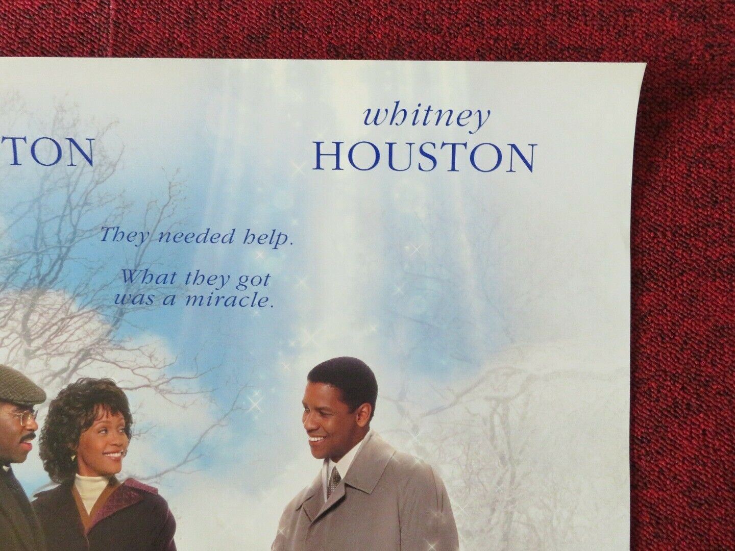 THE PREACHER'S WIFE US ROLLED (27"x18.5") POSTER WASHINGTON WHITNEY HOUSTON 1996 Movie posters