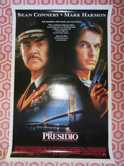 THE PRESIDIO US ONE SHEET ROLLED POSTER SEAN CONNERY MARK HARMON 1988 Movie posters