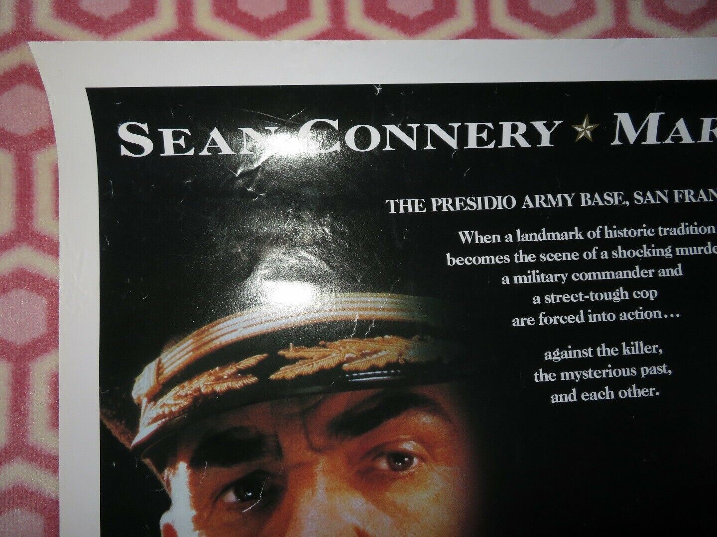 THE PRESIDIO US ONE SHEET ROLLED POSTER SEAN CONNERY MARK HARMON 1988 Movie posters