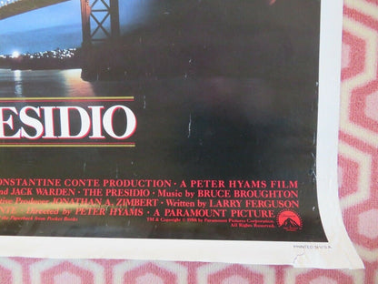 THE PRESIDIO US ONE SHEET ROLLED POSTER SEAN CONNERY MARK HARMON 1988 Movie posters