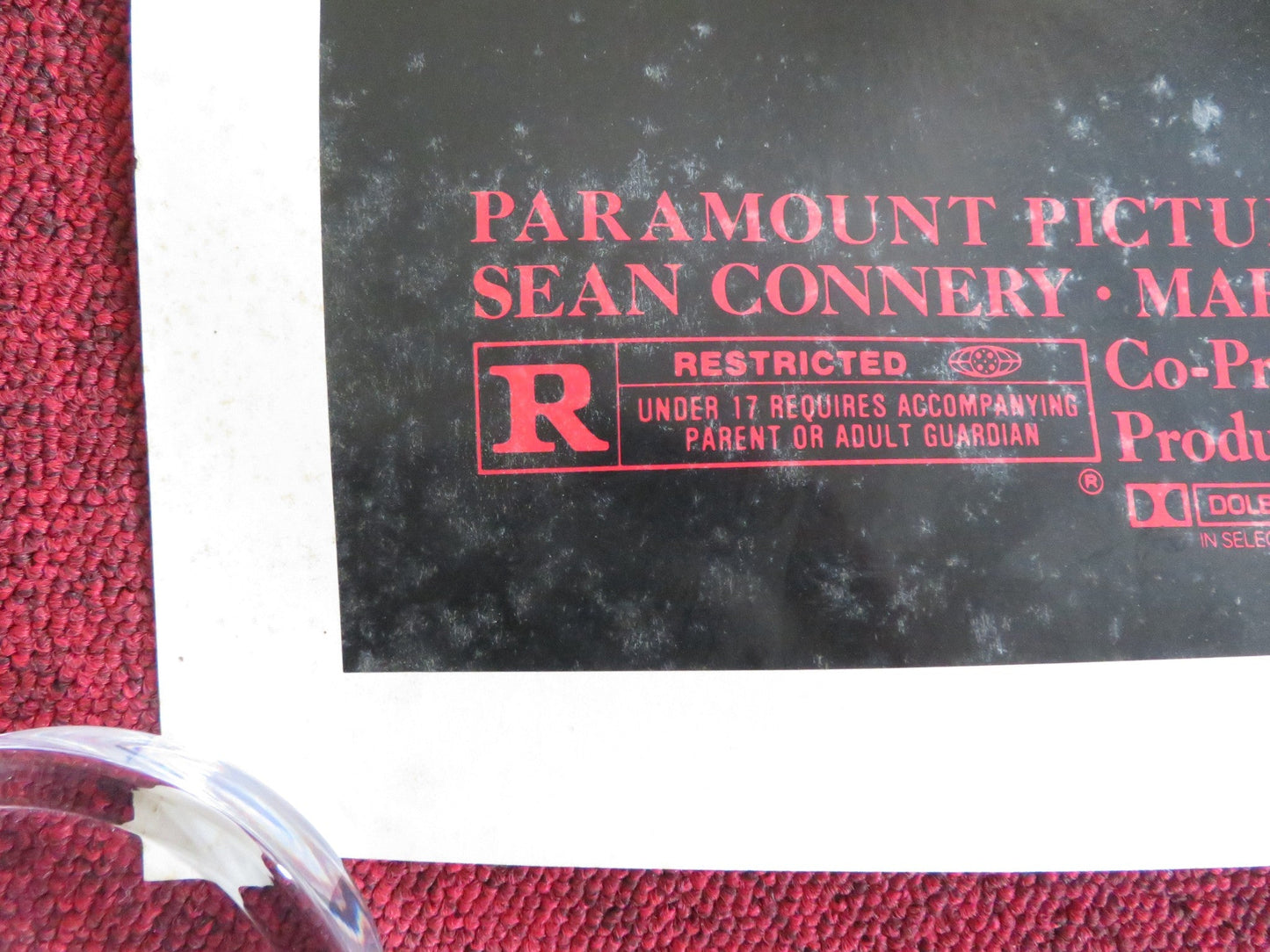 THE PRESIDO FOLDED US ONE SHEET POSTER SEAN CONNERY MARK HARMON 1988 Rendezvous Cinema Movie posters