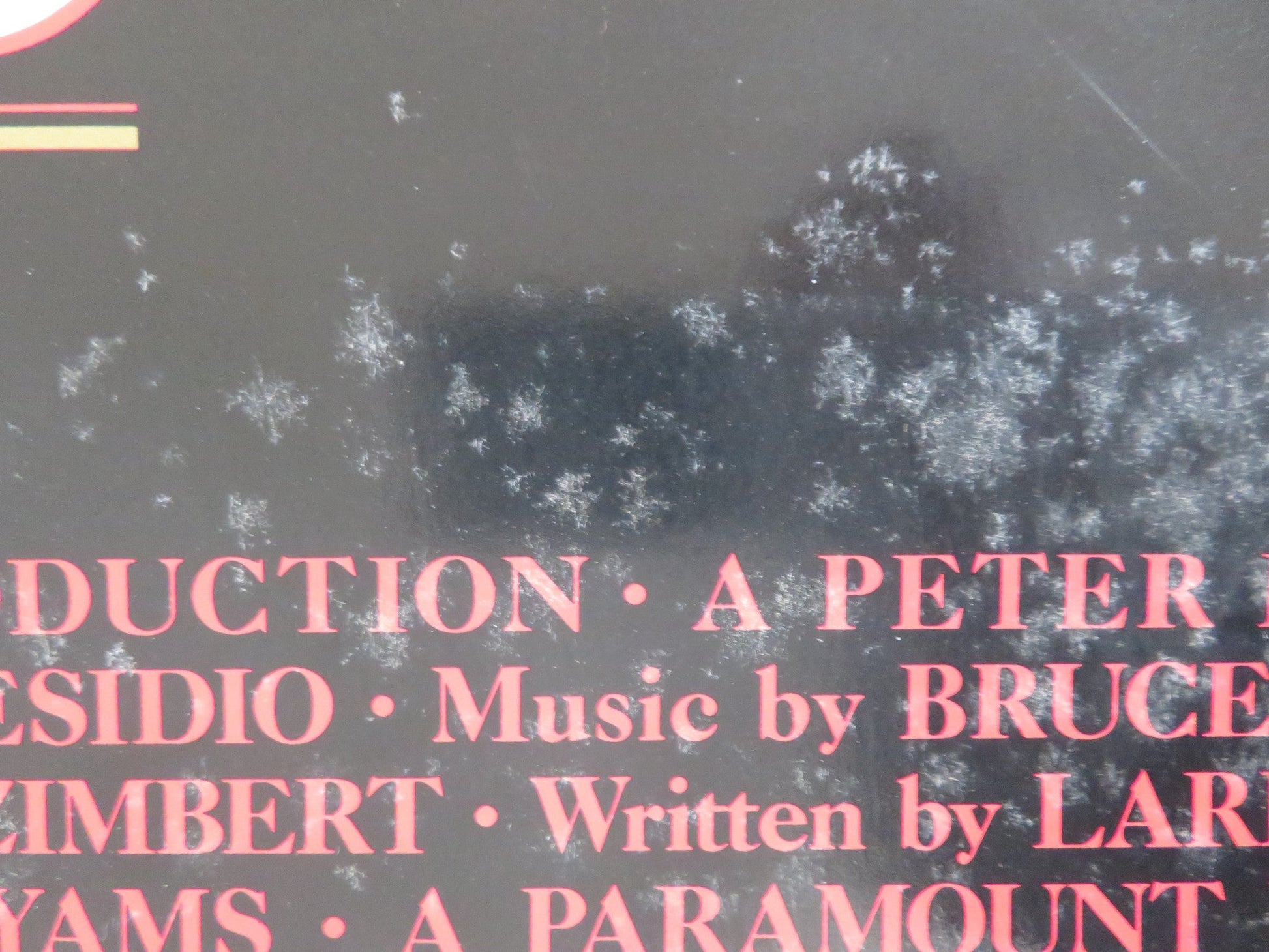 THE PRESIDO FOLDED US ONE SHEET POSTER SEAN CONNERY MARK HARMON 1988 Rendezvous Cinema Movie posters