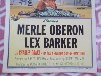 THE PRICE OF FEAR US INSERT (14"x 36") POSTER MERLE OBERON LEX BARKER 1956 Movie posters