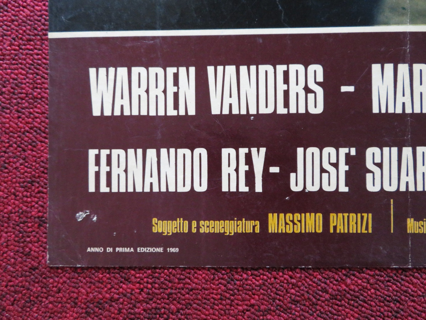 THE PRICE OF POWER - B ITALIAN FOGLIO POSTER GIULIANO GEMMA WARREN VANDERS 1969 Rendezvous Cinema Movie posters