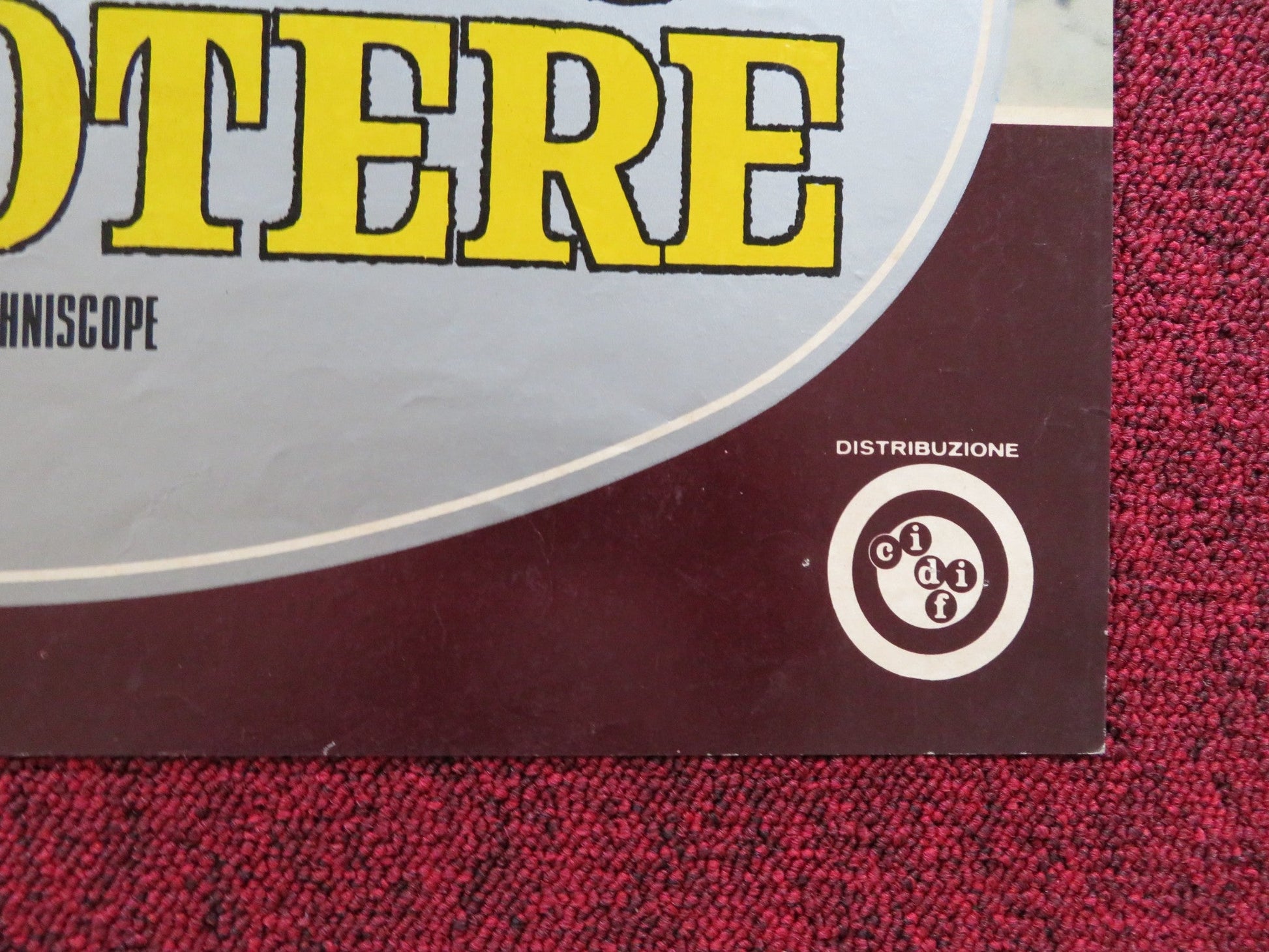 THE PRICE OF POWER - C ITALIAN FOGLIO POSTER GIULIANO GEMMA WARREN VANDERS 1969 Rendezvous Cinema Movie posters