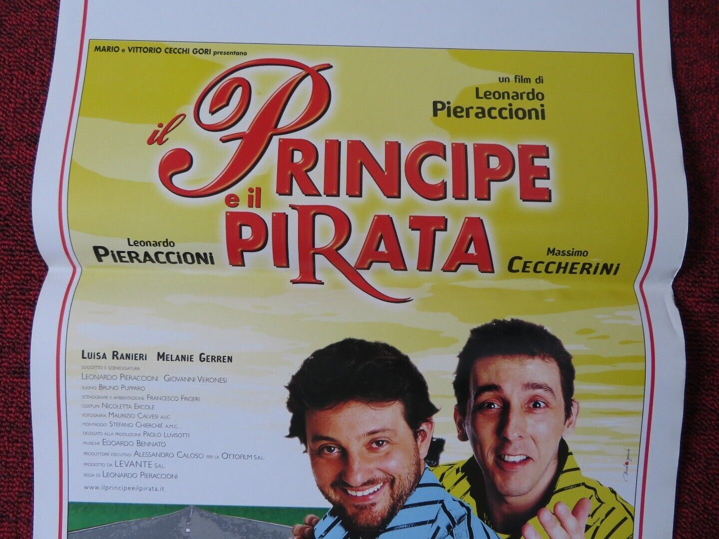 THE PRINCE AND THE PIRATE ITALIAN LOCANDINA (27.5"x13") POSTER M CECCHERI 2001 Movie posters