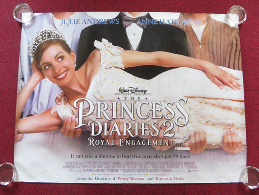 THE PRINCESS DIARIES 2: ROYAL ENGAGEMENT UK QUAD (30"x 40") ROLLED POSTER 2004 Rendezvous Cinema Movie posters