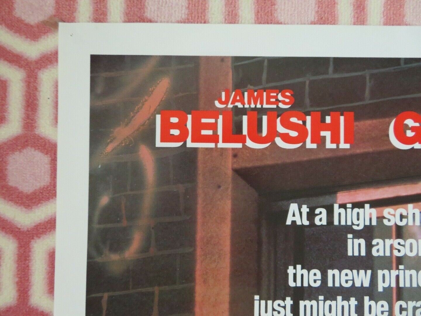 THE PRINCIPAL US ONE SHEET (27"x 41") POSTER JIM BELUSHI LOIS GOSSETT, JR, 1987 Movie posters