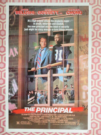 THE PRINCIPAL US ONE SHEET (27"x 41") POSTER JIM BELUSHI LOIS GOSSETT, JR, 1987 Movie posters