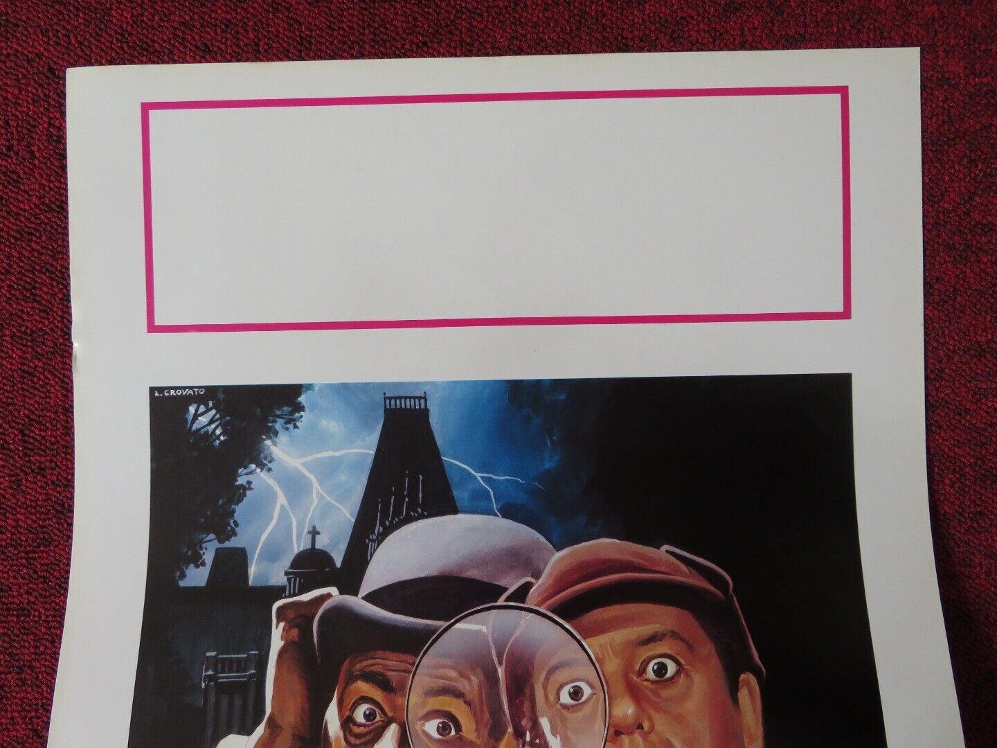 THE PRIVATE EYES ITALIAN LOCANDINA (27.5"x13") POSTER TIM CONWAY DON KNOTTS '80 - Rendezvous Cinema