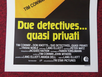 THE PRIVATE EYES ITALIAN LOCANDINA (27.5"x13") POSTER TIM CONWAY DON KNOTTS '80 - Rendezvous Cinema