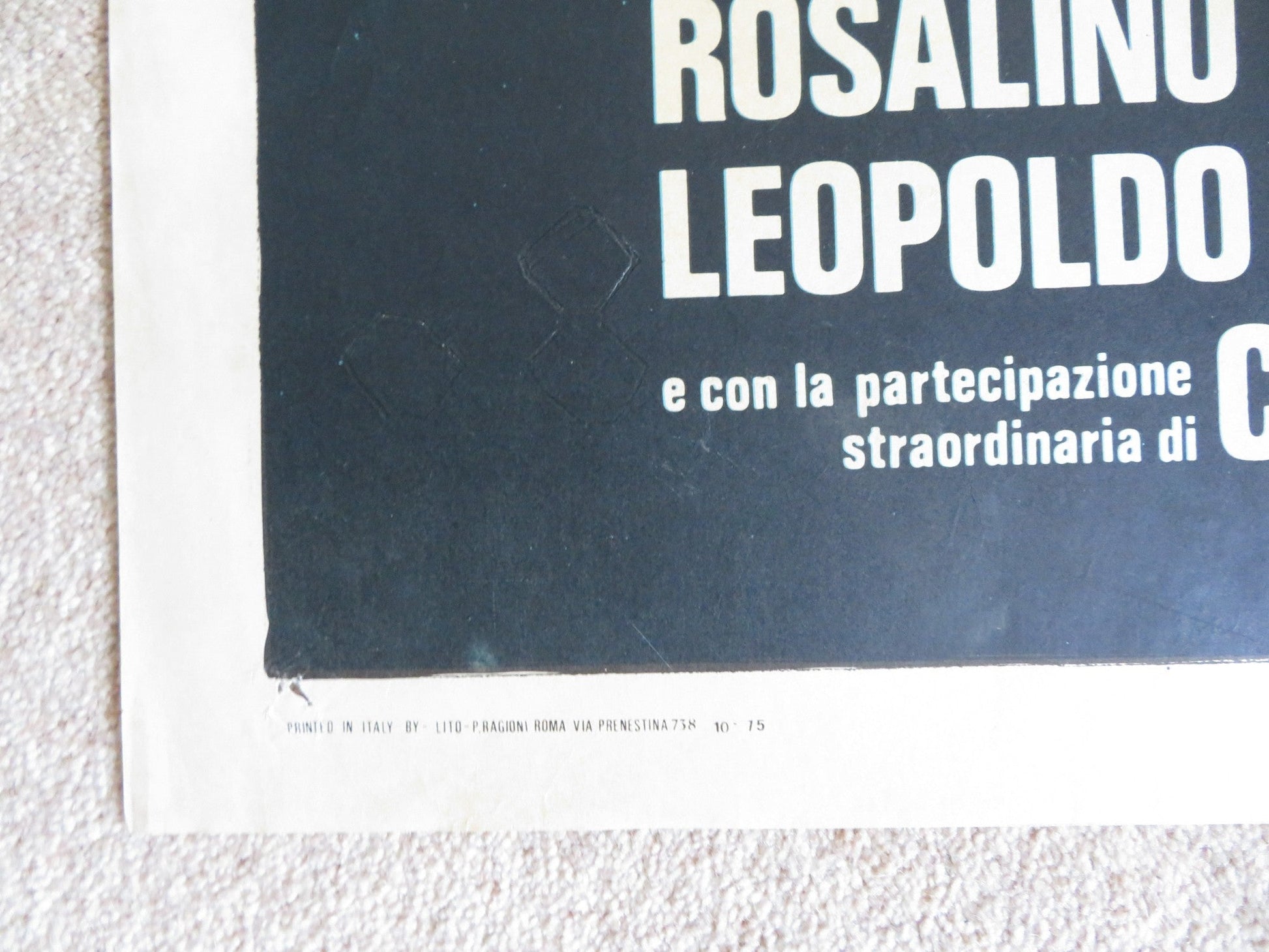 THE PRIVATE LESSON ITALIAN 2 FOGLIO POSTER CARROLL BAKER ROSALINO CELLAMARE 1975 Rendezvous Cinema Movie posters