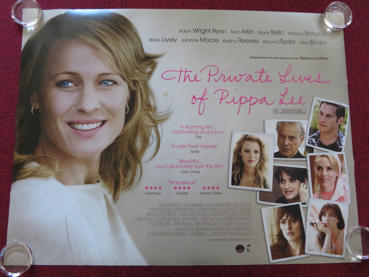 THE PRIVATE LIVES OF PIPPA LEE UK QUAD (30"x 40") ROLLED POSTER R. WRIGHT 2009 Rendezvous Cinema Movie posters