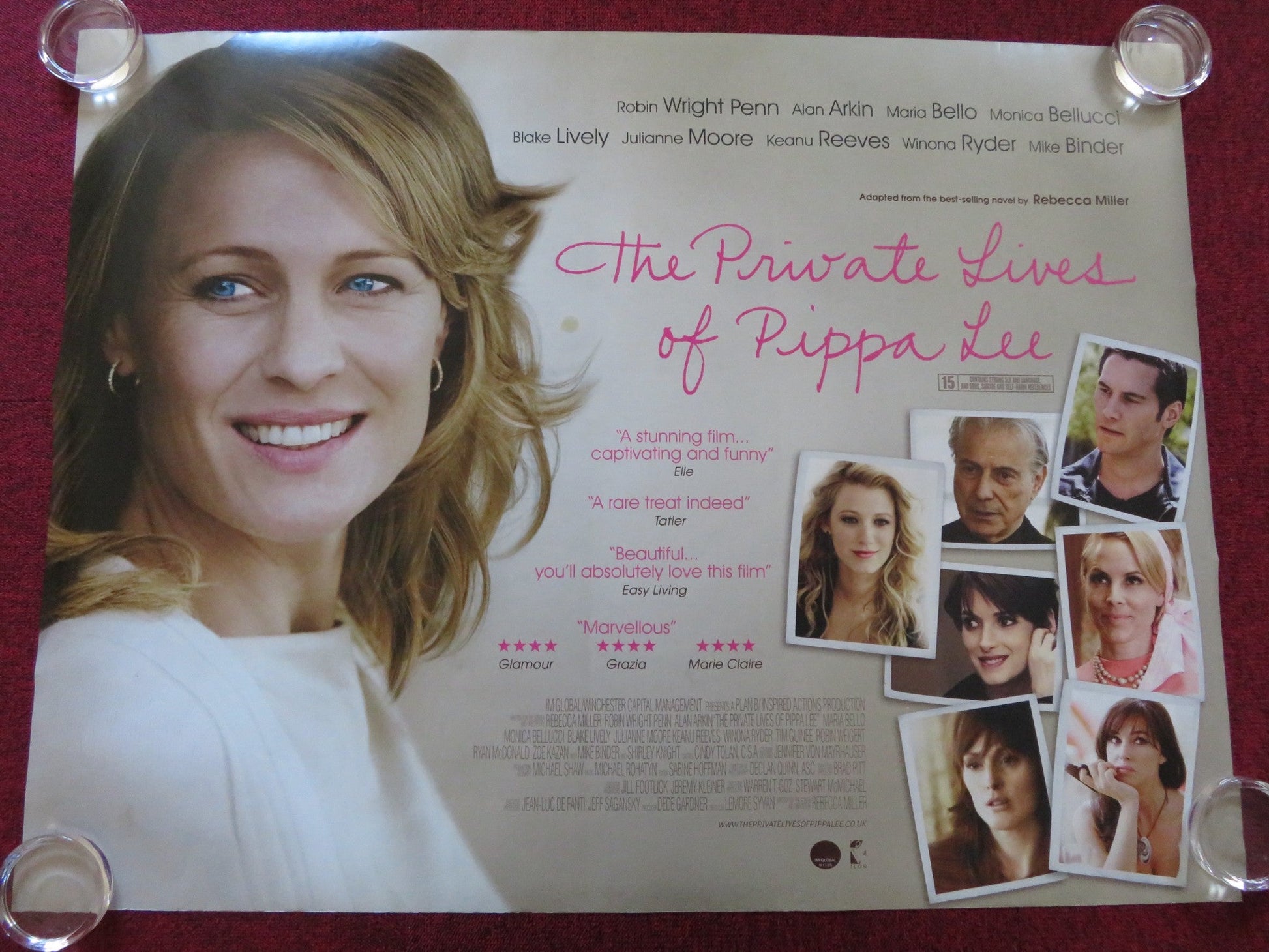 THE PRIVATE LIVES OF PIPPA LEE UK QUAD (30"x 40") ROLLED POSTER R. WRIGHT 2009 Rendezvous Cinema Movie posters