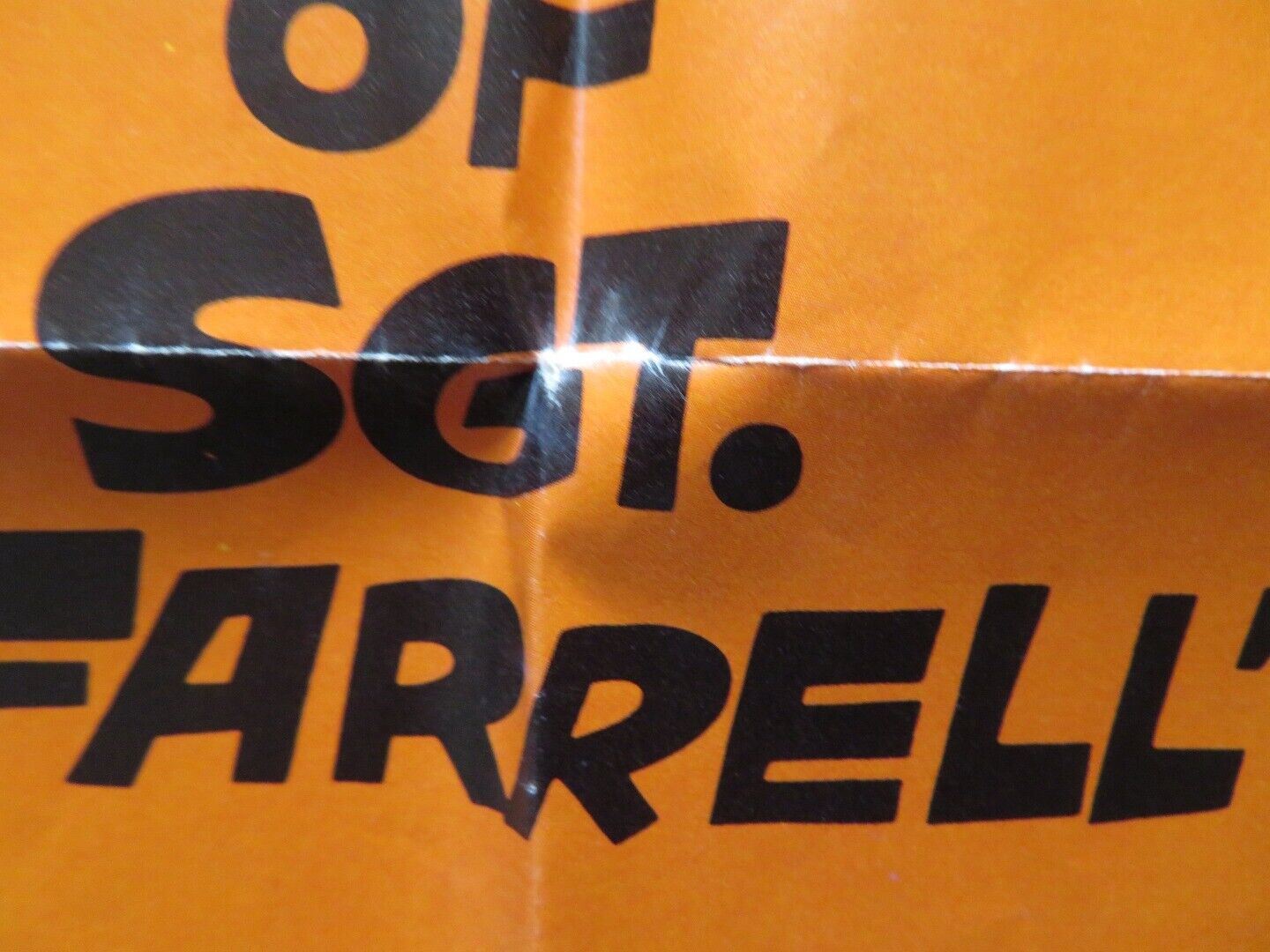 THE PRIVATE NAVY OF SGT.O'FARRELL FOLDED US ONE SHEET POSTER BOB HOPE 1968 Movie posters