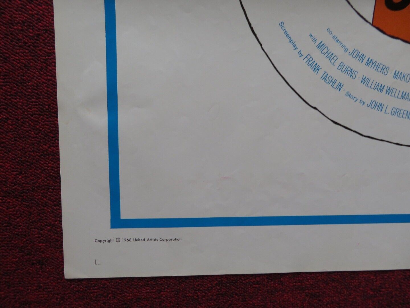 THE PRIVATE NAVY OF SGT.O'FARRELL FOLDED US ONE SHEET POSTER BOB HOPE 1968 Movie posters