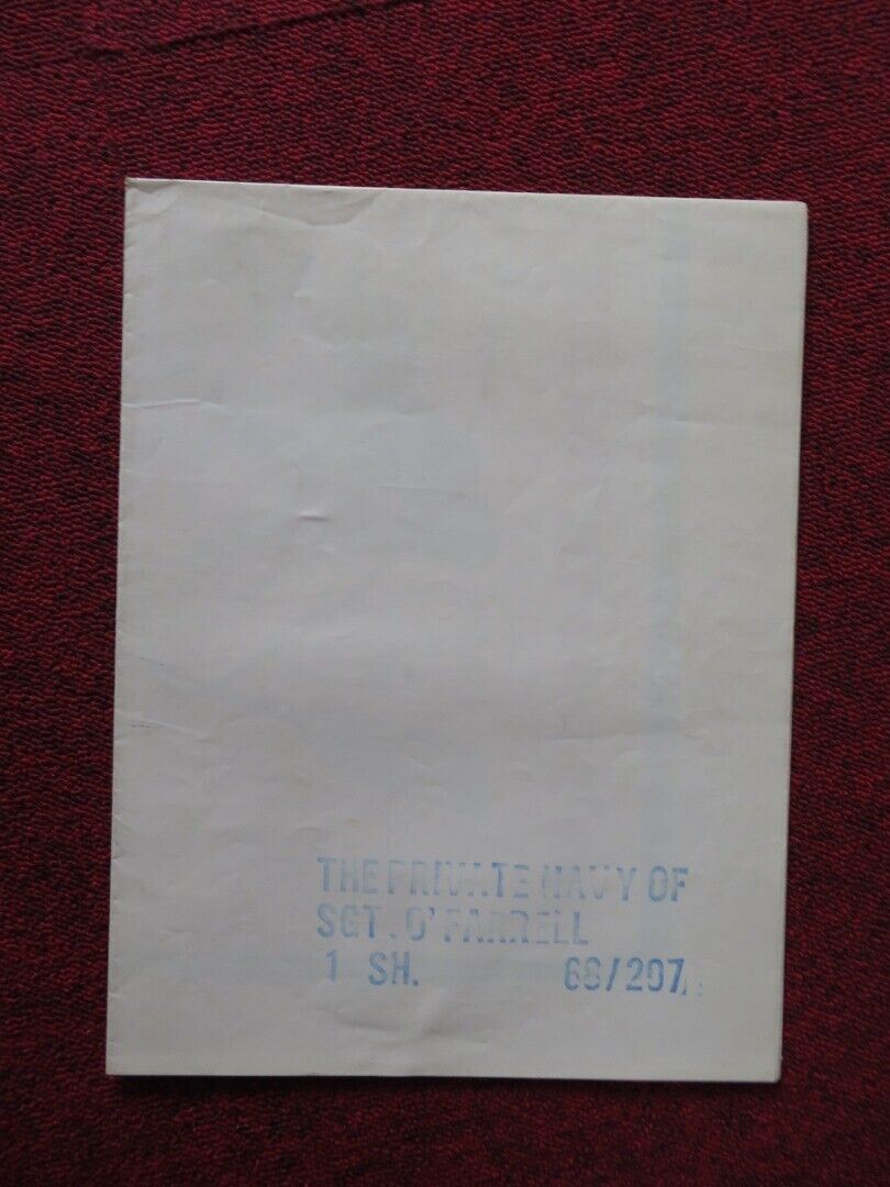 THE PRIVATE NAVY OF SGT.O'FARRELL FOLDED US ONE SHEET POSTER BOB HOPE 1968 Movie posters