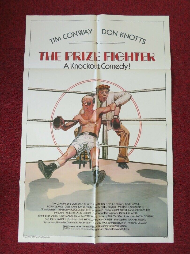 THE PRIZE FIGHTER FOLDED US ONE SHEET POSTER DON KNOTTS TIM CONWAY 1979 Movie posters