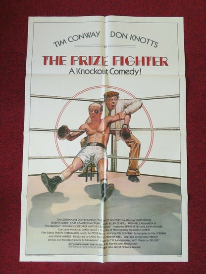 THE PRIZE FIGHTER FOLDED US ONE SHEET POSTER DON KNOTTS TIM CONWAY 1979 Movie posters