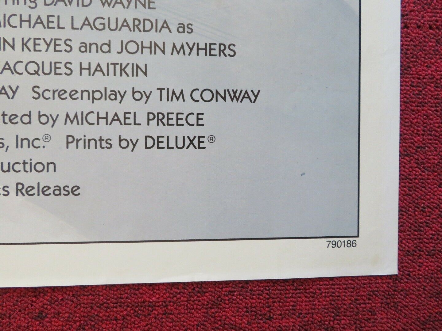 THE PRIZE FIGHTER FOLDED US ONE SHEET POSTER TIM CONWAY DON KNOTTS 1979 Movie posters