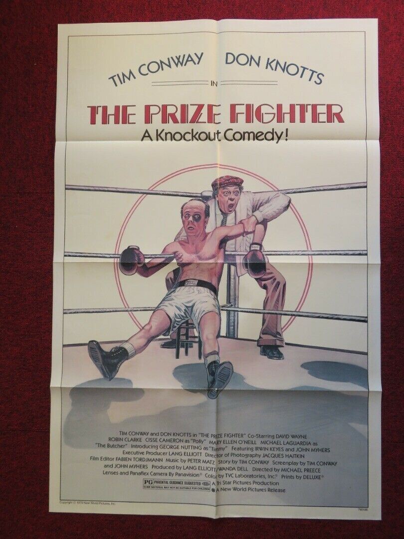 THE PRIZE FIGHTER FOLDED US ONE SHEET POSTER TIM CONWAY DON KNOTTS 1979 Movie posters