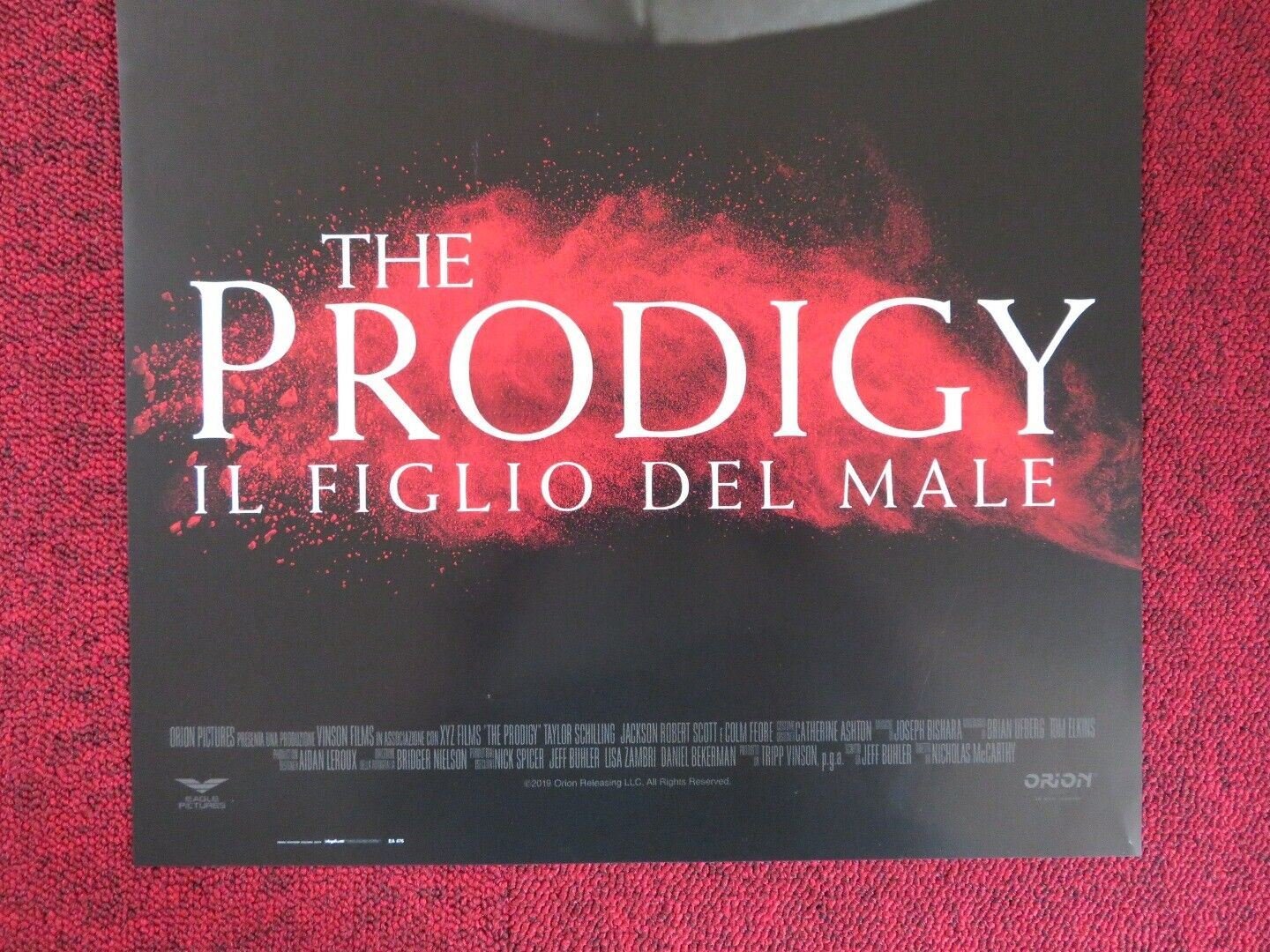 THE PRODIGY ITALIAN LOCANDINA (26.5"x12.5") POSTER ROBERT SCOTT 2019 Rendezvous Cinema Movie posters