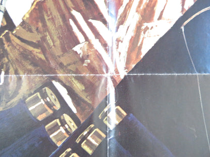 THE PROFESSIONALS FOLDED US ONE SHEET POSTER BURT LANCASTER LEE MARVIN 1966 Rendezvous Cinema Movie posters