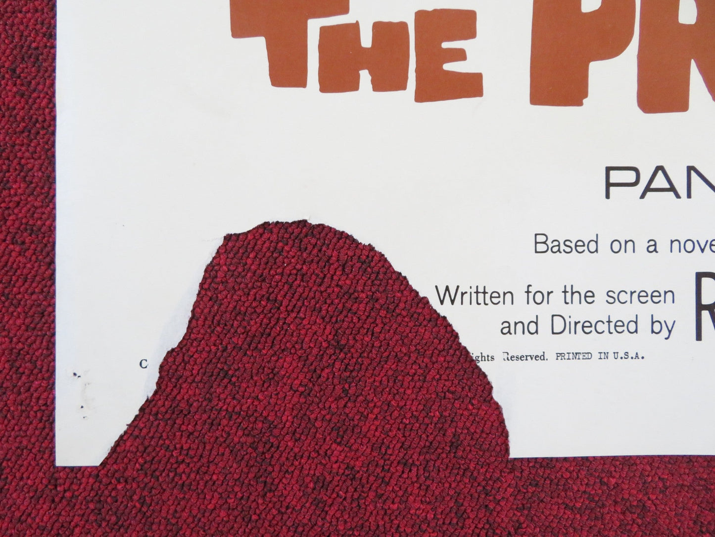 THE PROFESSIONALS FOLDED US ONE SHEET POSTER BURT LANCASTER LEE MARVIN 1966 Rendezvous Cinema Movie posters