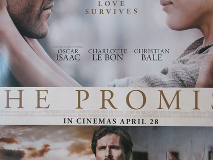 THE PROMISE BRITISH QUAD (30"x 40") ROLLED POSTER CHRISTIAN BALE OSCAR ISSAC '16 Movie posters