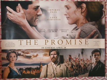 THE PROMISE BRITISH QUAD (30"x 40") ROLLED POSTER CHRISTIAN BALE OSCAR ISSAC '16 Movie posters
