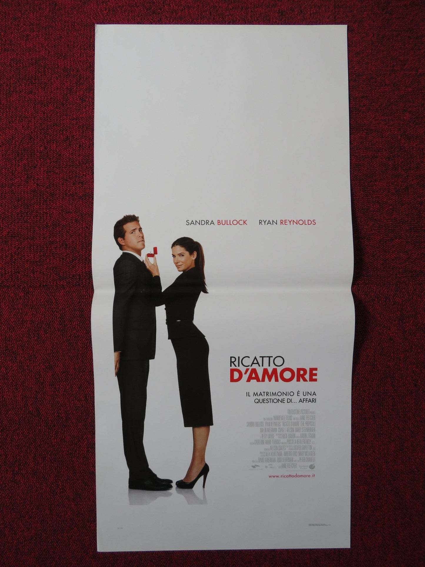 THE PROPOSAL ITALIAN LOCANDINA POSTER SANDRA BULLOCK RYAN REYNOLDS 2009 Rendezvous Cinema Movie posters
