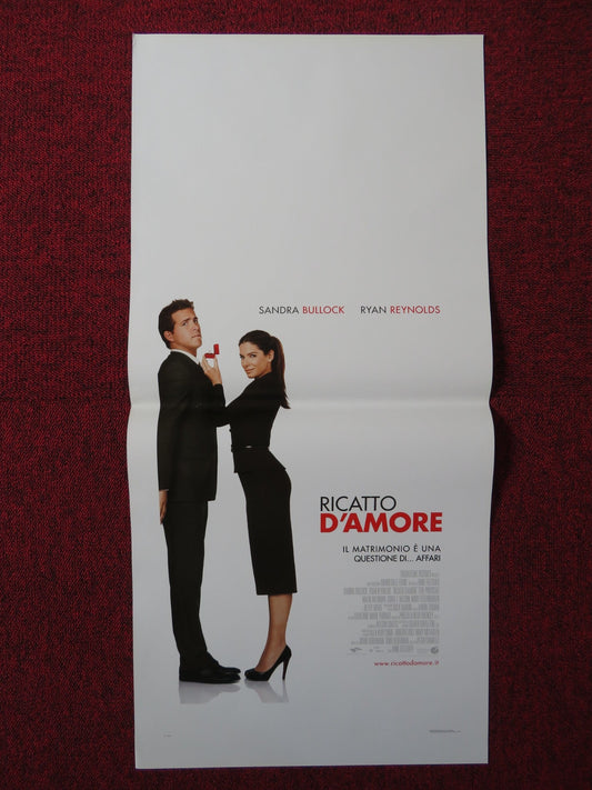 THE PROPOSAL ITALIAN LOCANDINA POSTER SANDRA BULLOCK RYAN REYNOLDS 2009 Rendezvous Cinema Movie posters