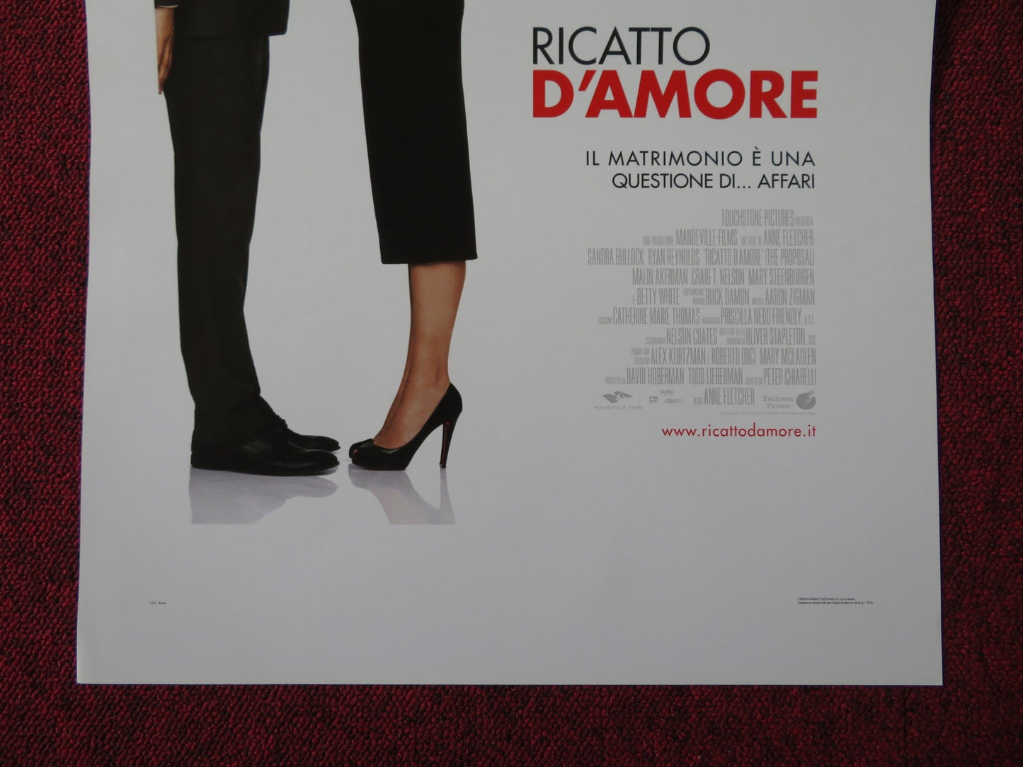THE PROPOSAL ITALIAN LOCANDINA POSTER SANDRA BULLOCK RYAN REYNOLDS 2009 Rendezvous Cinema Movie posters