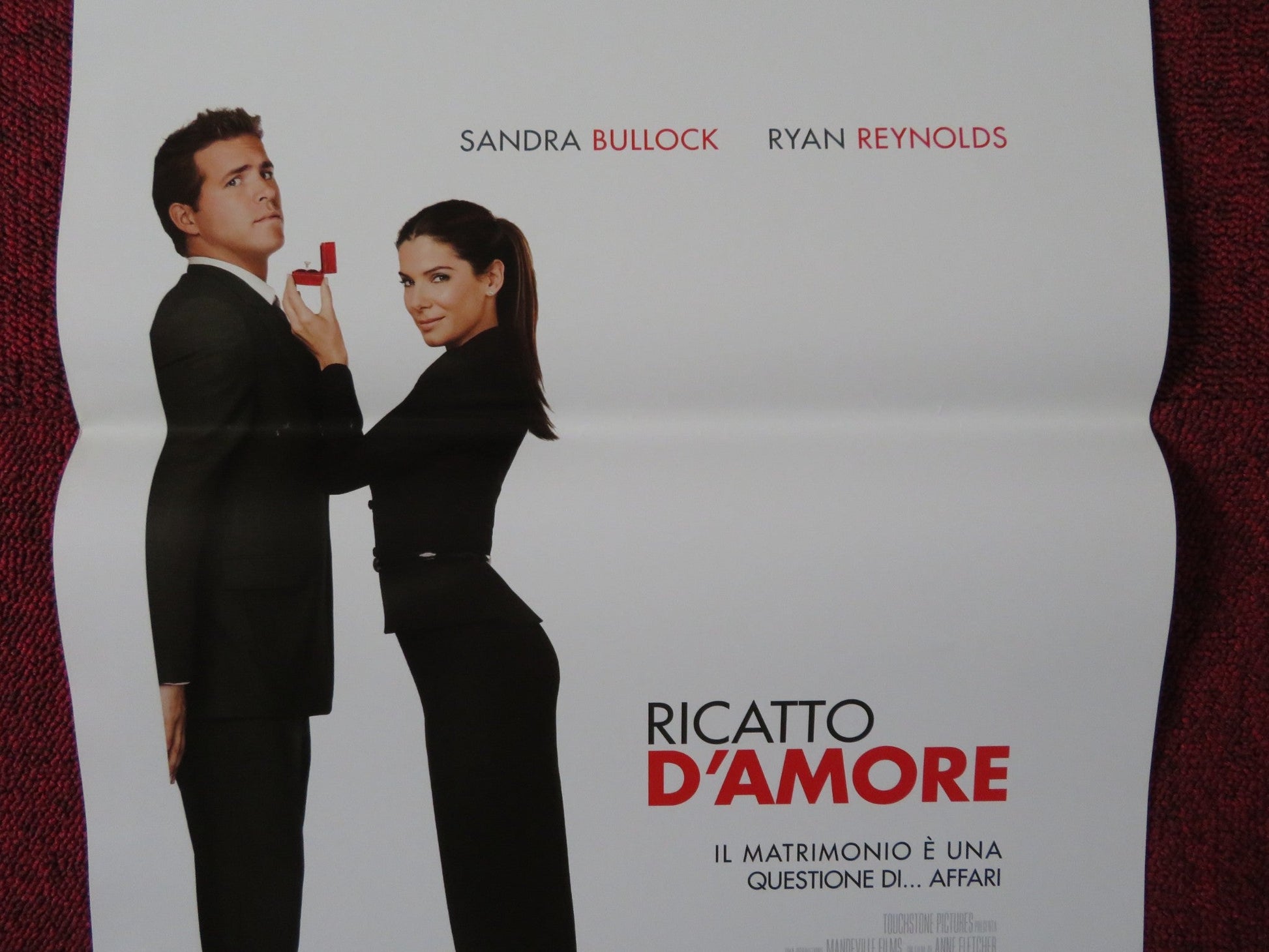 THE PROPOSAL ITALIAN LOCANDINA POSTER SANDRA BULLOCK RYAN REYNOLDS 2009 Rendezvous Cinema Movie posters