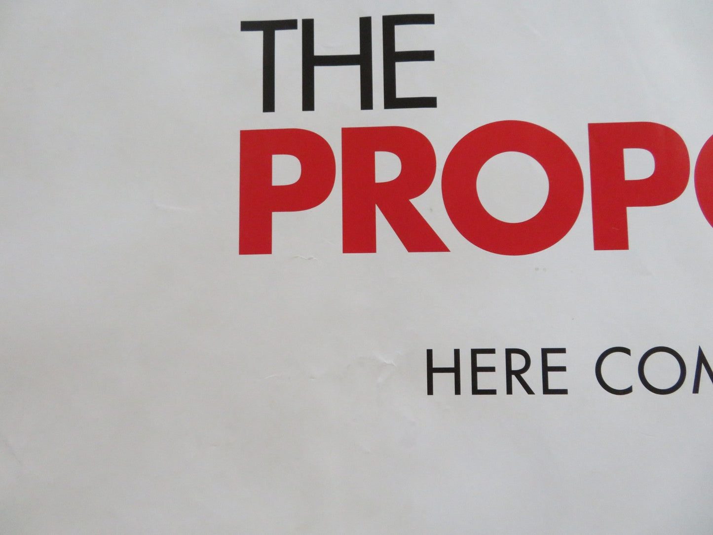 THE PROPOSAL UK QUAD (30"x 40") ROLLED POSTER SANDRA BULLOCK RYAN REYNOLDS 2009 Rendezvous Cinema Movie posters