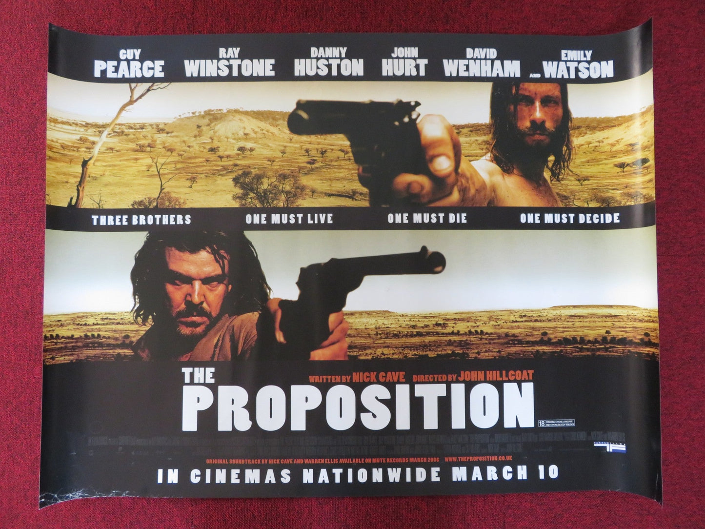 THE PROPOSITION QUAD (30"x 40") ROLLED POSTER GUY PEARCE RAY WINSTONE 2005 Rendezvous Cinema Movie posters
