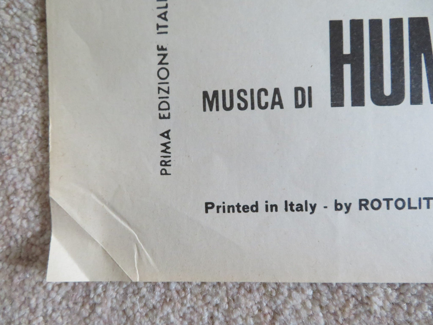 THE PROTECTOR ITALIAN 2 FOGLIO POSTER GEORGES GERET BRUNO CREMER 1974 Rendezvous Cinema Movie posters