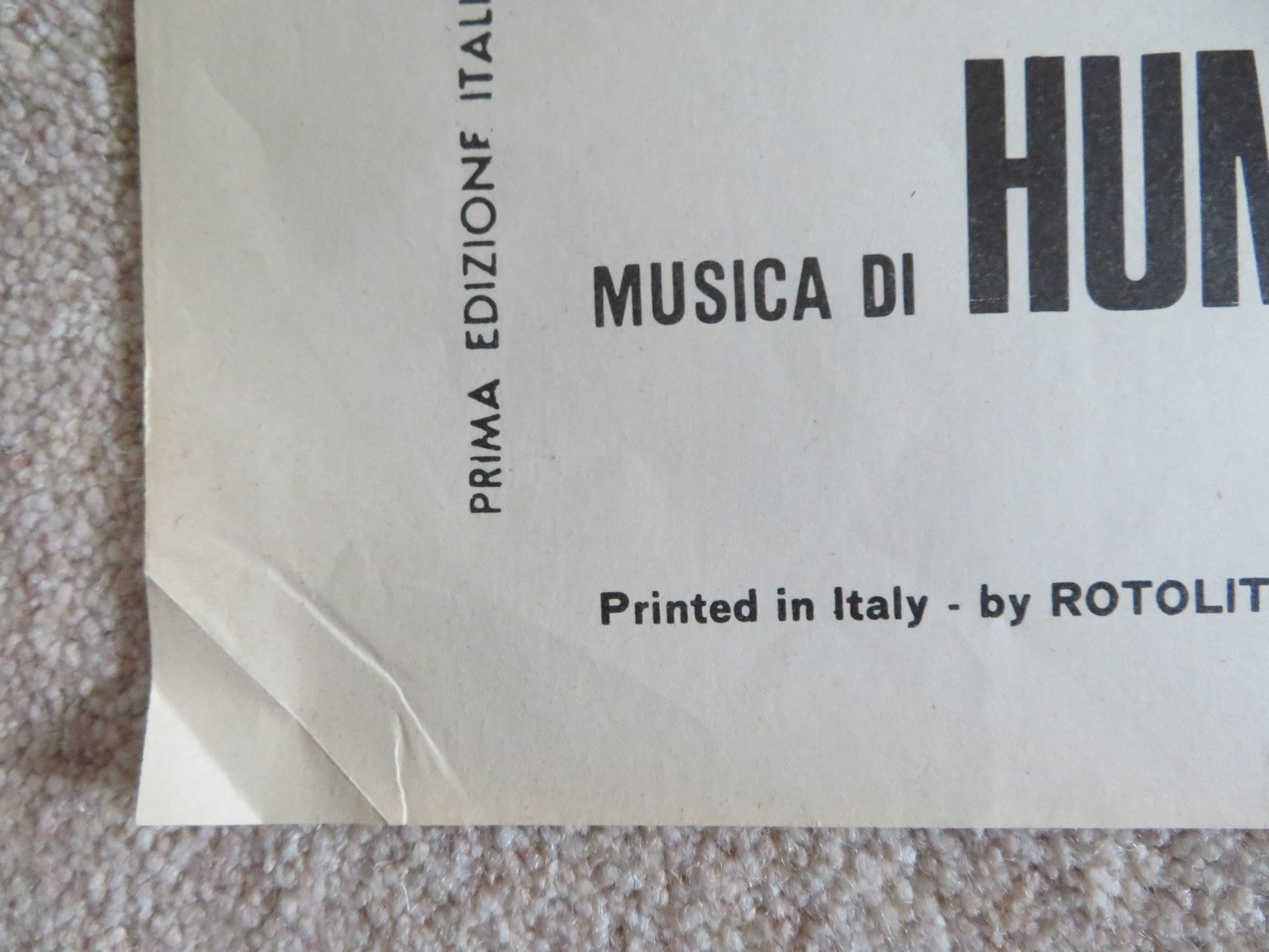 THE PROTECTOR ITALIAN 2 FOGLIO POSTER GEORGES GERET BRUNO CREMER 1974 Rendezvous Cinema Movie posters