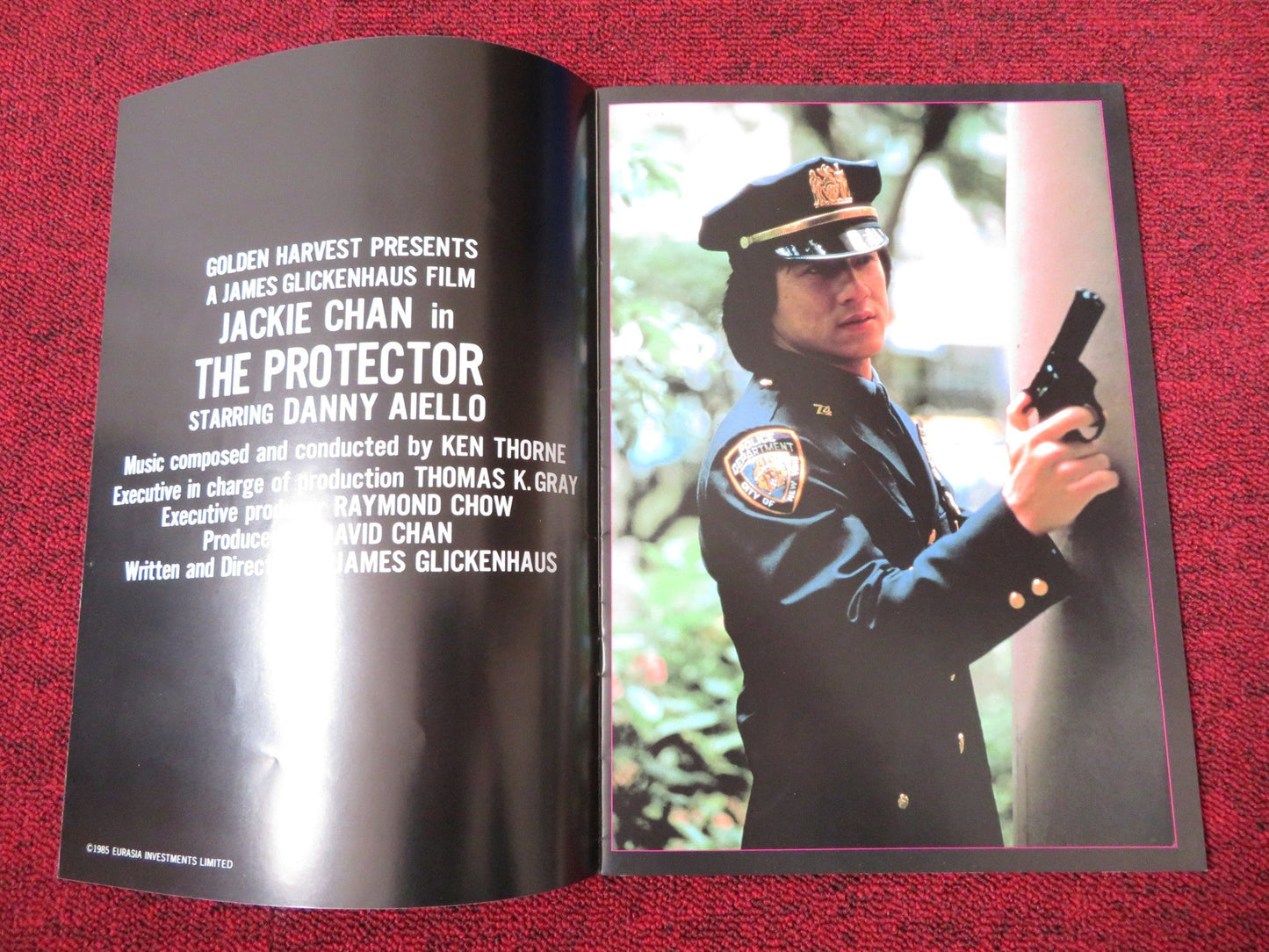 THE PROTECTOR JAPANESE BROCHURE / PRESS BOOK JACKIE CHAN DANNY AIELLO 1985 Rendezvous Cinema Movie posters