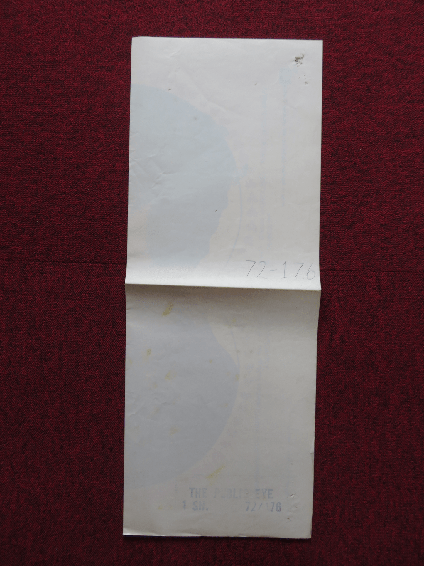 THE PUBLIC EYE FOLDED US ONE SHEET POSTER MIA FARROW TOPOL MICHAEL JAYSTON 1972 Rendezvous Cinema Movie posters