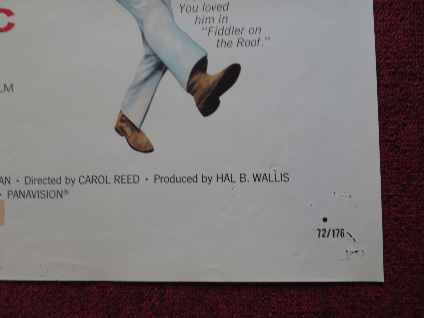 THE PUBLIC EYE FOLDED US ONE SHEET POSTER MIA FARROW TOPOL MICHAEL JAYSTON 1972 Rendezvous Cinema Movie posters