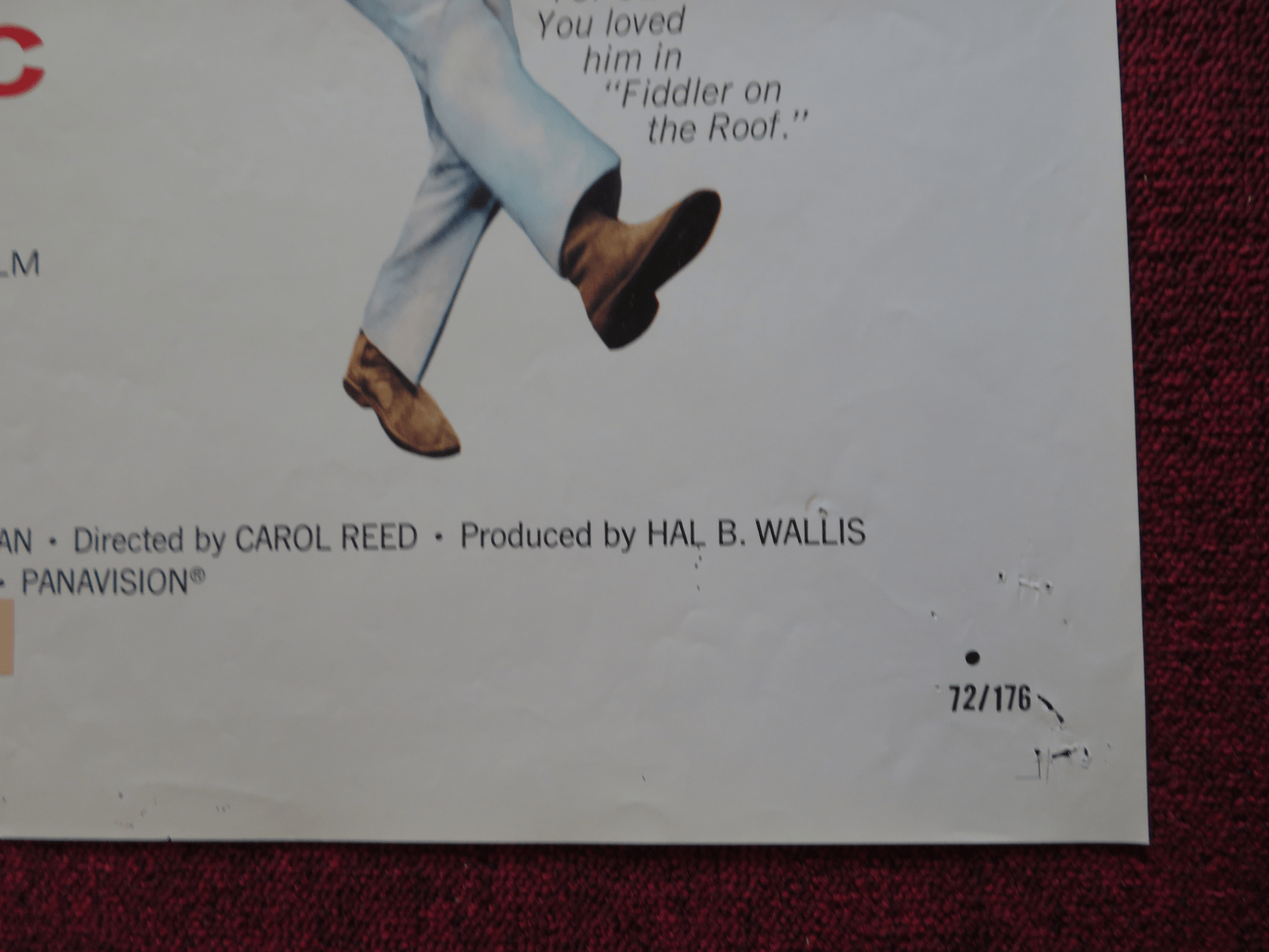 THE PUBLIC EYE FOLDED US ONE SHEET POSTER MIA FARROW TOPOL MICHAEL JAYSTON 1972 Rendezvous Cinema Movie posters