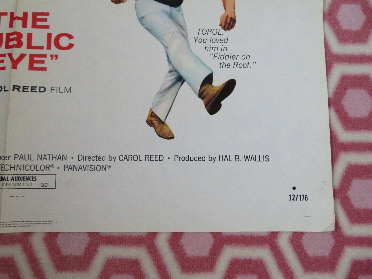 THE PUBLIC EYE US ONE SHEET POSTER MIA FARROW TOPOL MICHAEL JAYSTON - Rendezvous Cinema