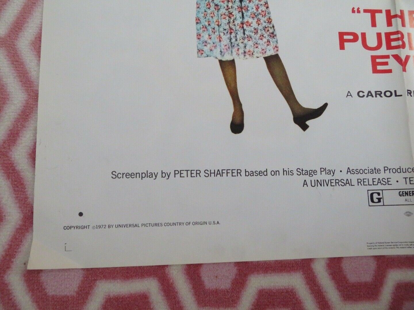 THE PUBLIC EYE US ONE SHEET POSTER MIA FARROW TOPOL MICHAEL JAYSTON - Rendezvous Cinema